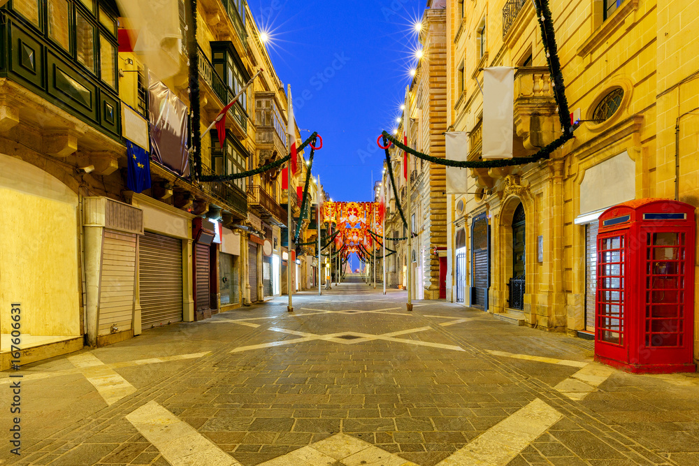 Valletta. Street of the Republic.
