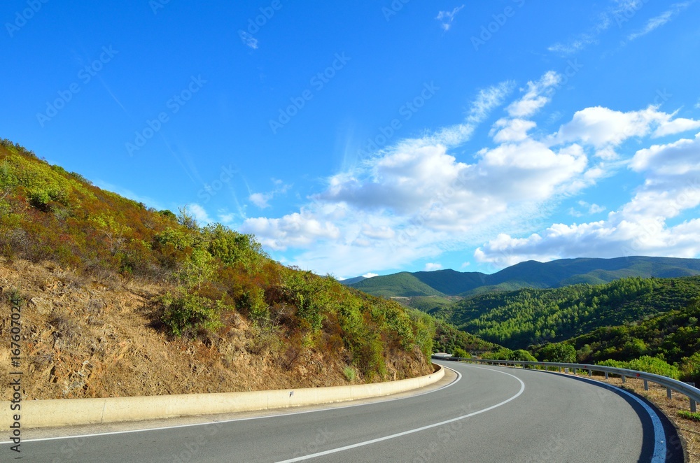 Mountain road. Sardinia