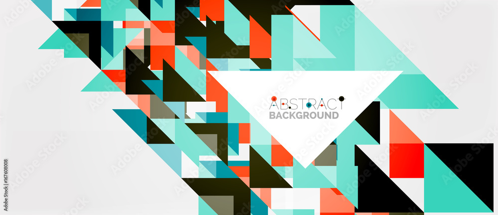 Triangle pattern design background