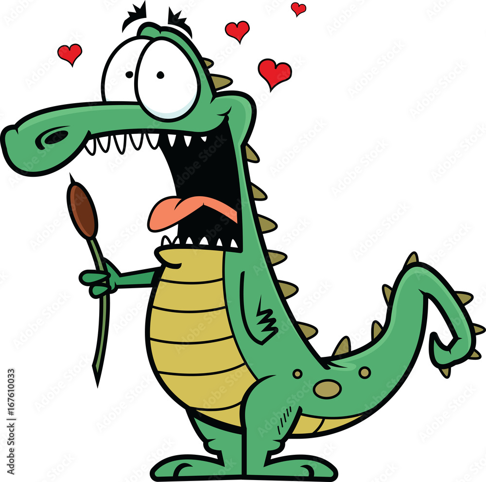 Fototapeta premium Crocodile In Love
