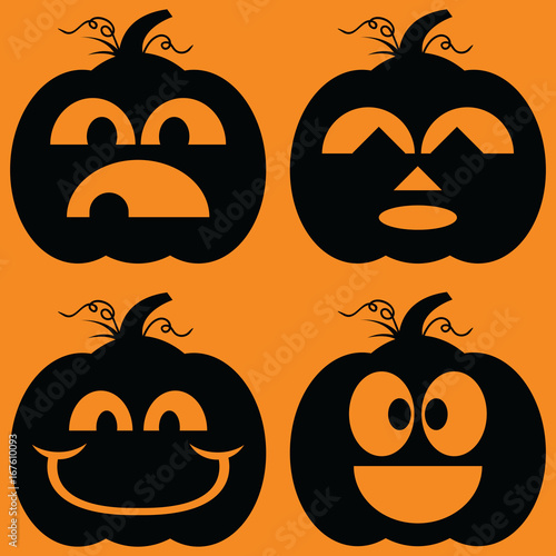 Jack o Lanterns Silhouettes