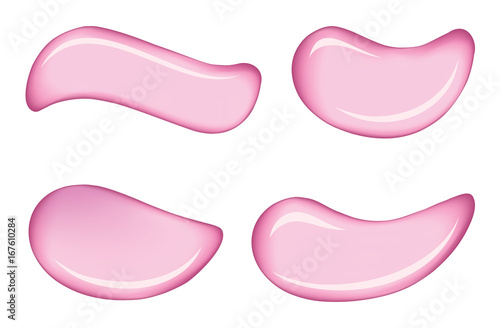 White skin cosmetic cream vector drops