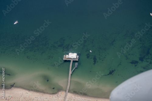 Panorama flight over the north of Germany. Schleswig-Holstein and Fehmarn photo