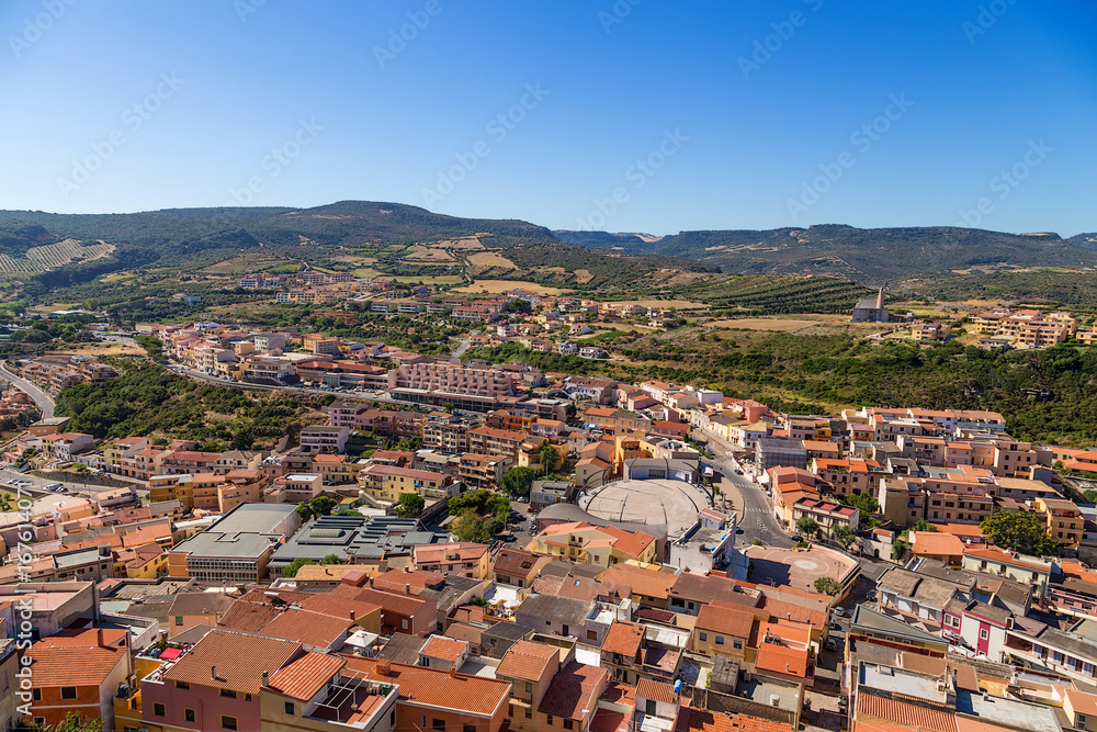 Castelsardo, Italy. Scenic view from a bird's-eye view