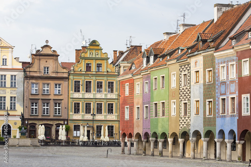 view of main square Rynek of polish city Poznan
