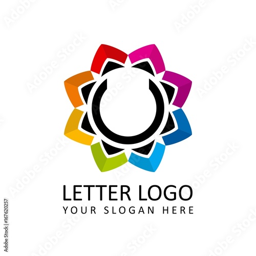 Letter U for Multimedia logo, beauty logo, nature logo, institute logo