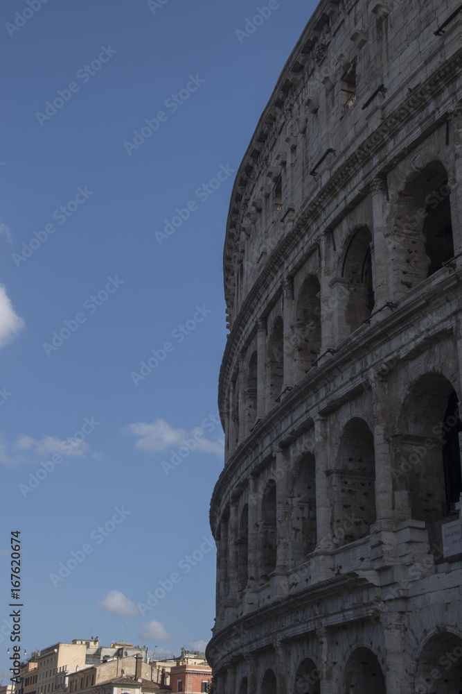 colosso roma verticale - anfiteatro flavio , italia 