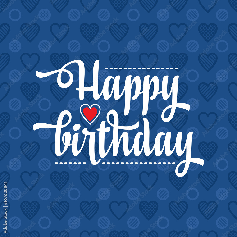 Happy Brithday. Greeting Card. Vector. Happy Brithday. Greeting Card. Vector.