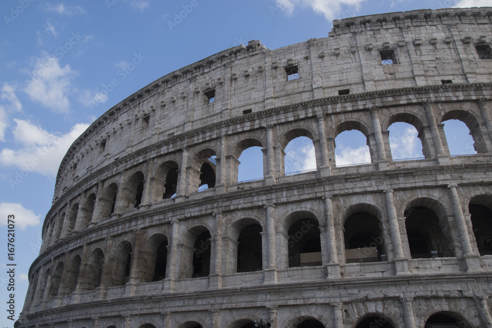colosseo dal basso , italia , anfiteatro flavio 