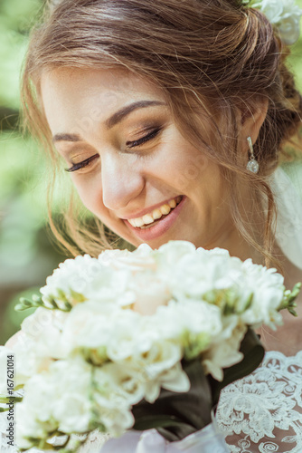 Bouquet in bride's hands