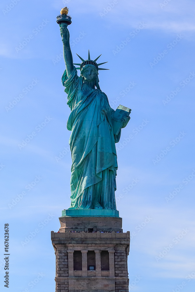 Obraz premium The Statue of Liberty back light