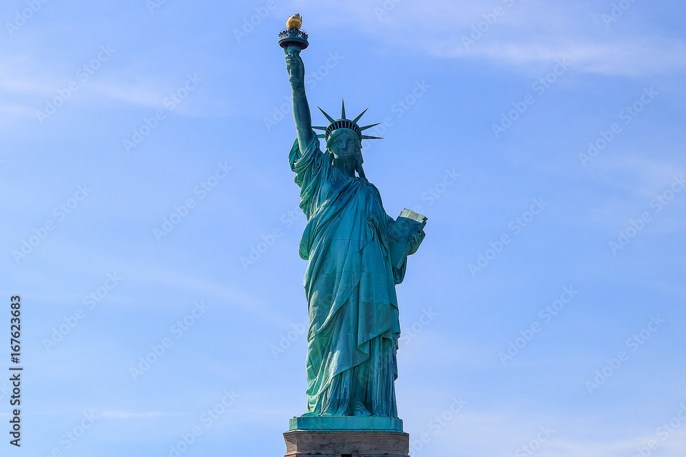Obraz premium The Statue of Liberty back light