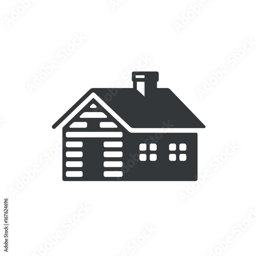 Log cabin icon