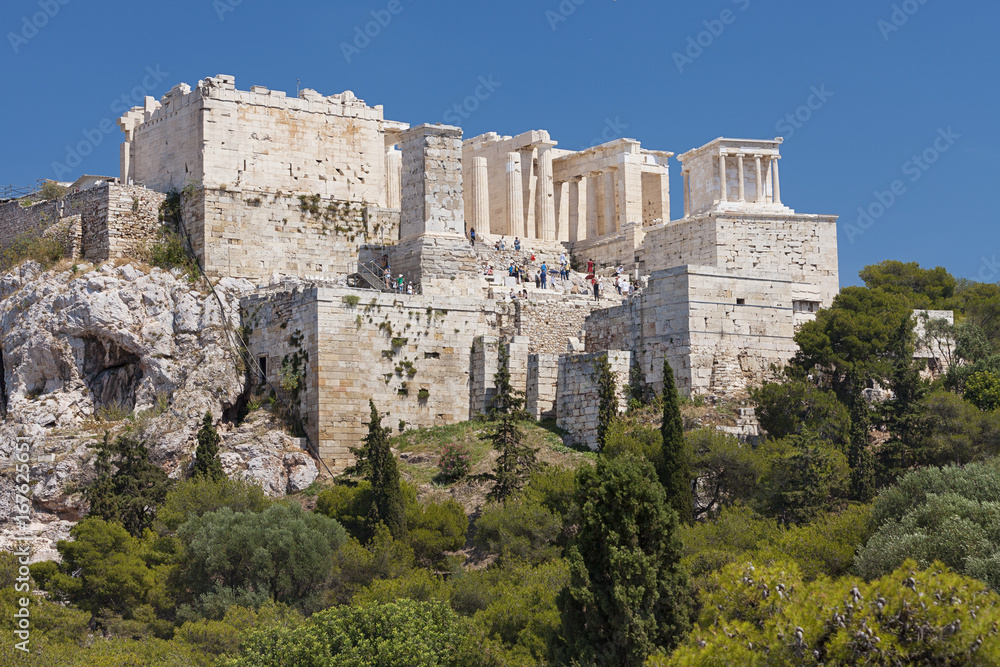 Acropolis temples Athens Greece  