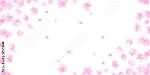桜のバナー素材