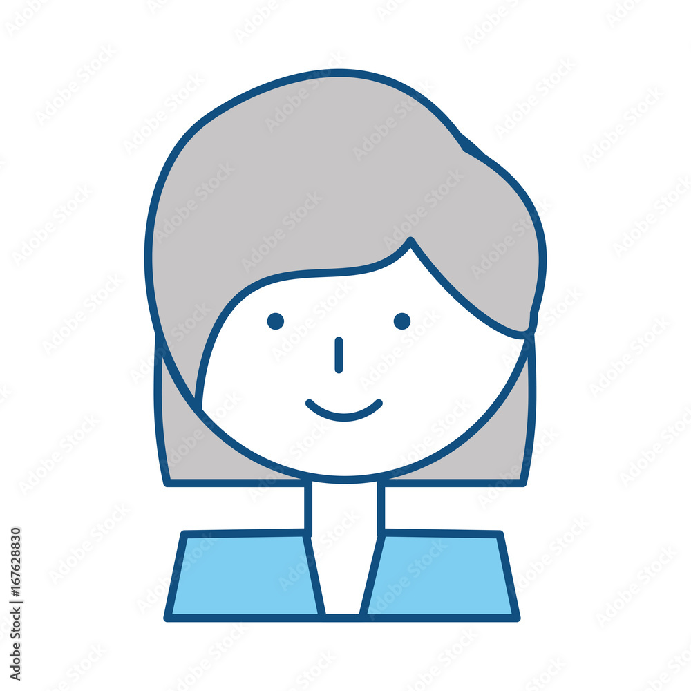 Woman profile cartoon