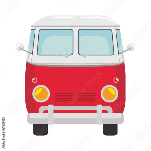 Hippie bus van