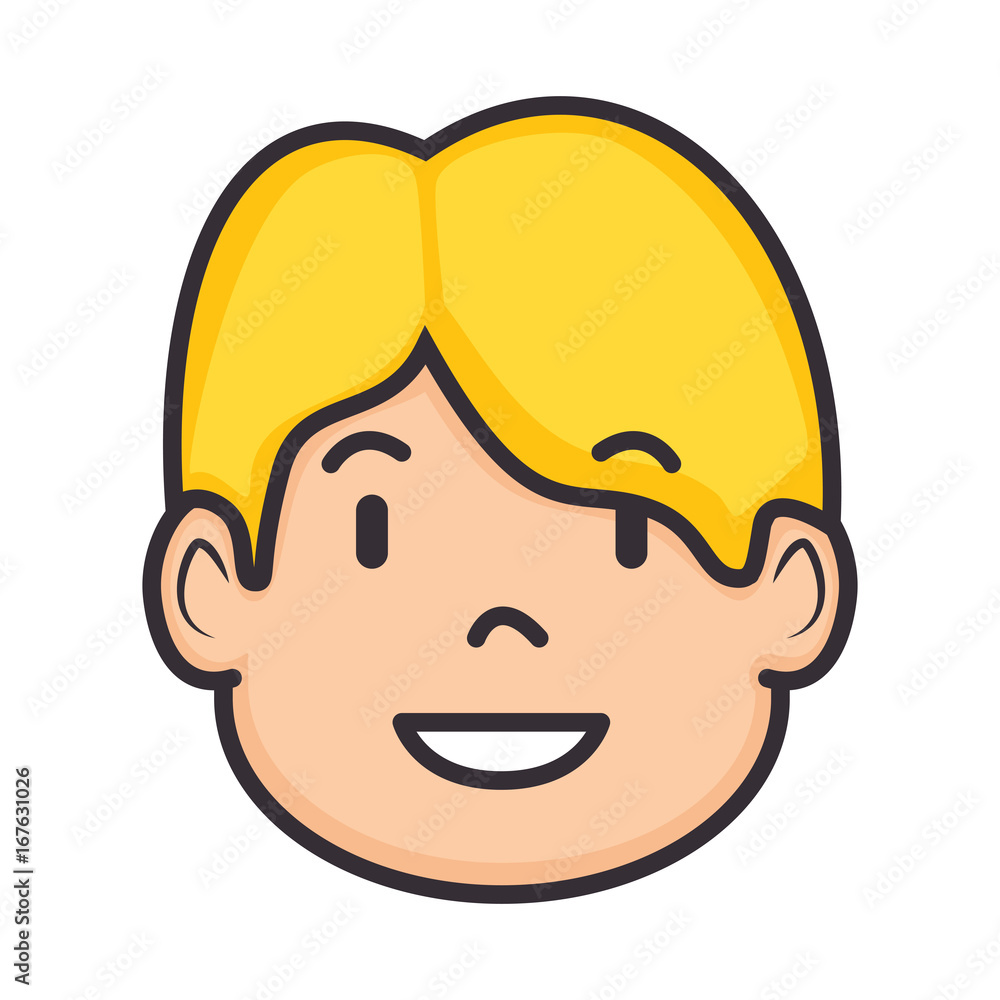 cartoon man face icon cartoon man face icon