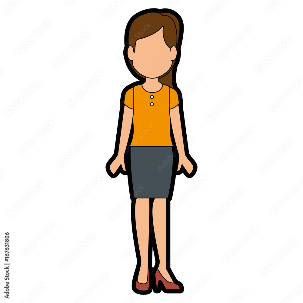 Fototapeta premium avatar woman icon