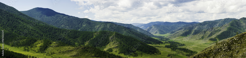 Panorama of the Altai Mountains