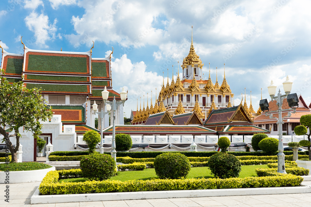 Loha Prasat Metal Palace in Wat Ratchanatdaram Woravihara temple at Bangkok, Thailand