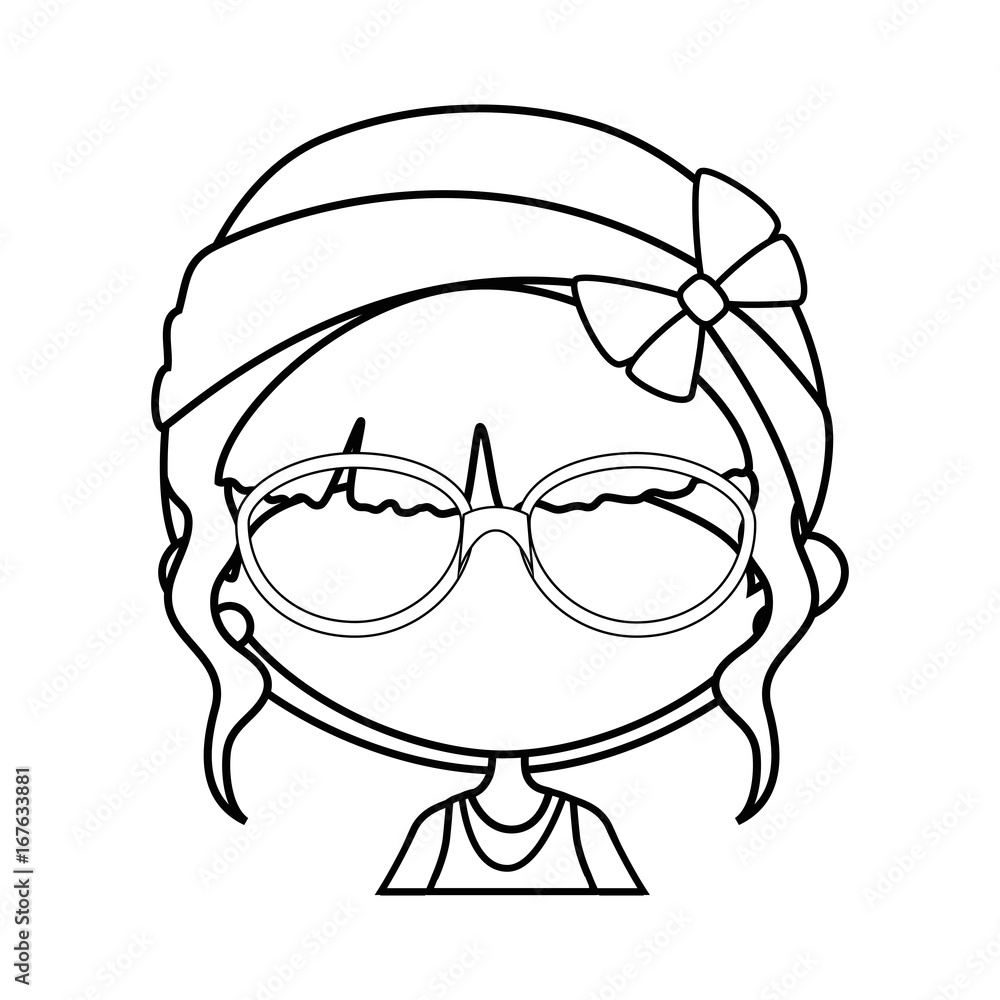 Cute cartoon girl Cute cartoon girl
