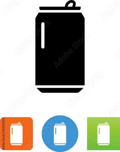 Recyclable Aluminum Can Icon - Illustration
