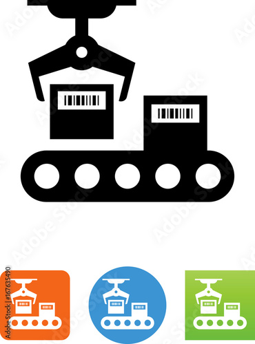 Robot Box Picker Icon