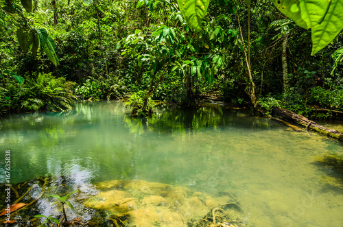 up stream of kuang si waterfall