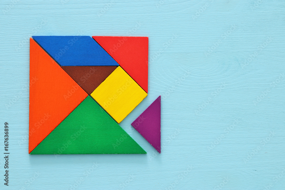 image of retro tangram puzzle image of retro tangram puzzle