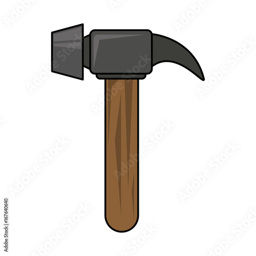 hammer tool icon image vector illustration design 