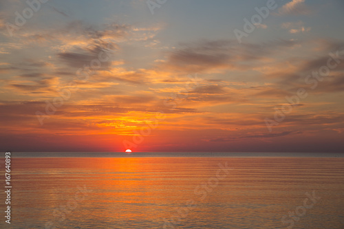 Sunset at baltic sea, Saulkrasti 2017.
