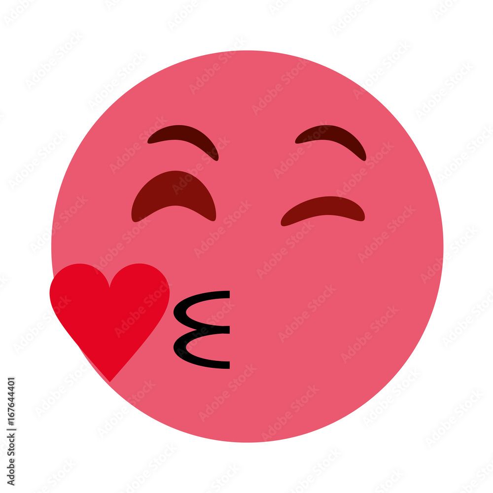 flirty heart kiss emoji icon image vector illustration design flirty heart kiss emoji icon image vector illustration design
