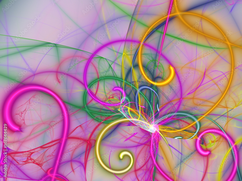 Abstract fractal background 3D rendering Abstract fractal background 3D rendering