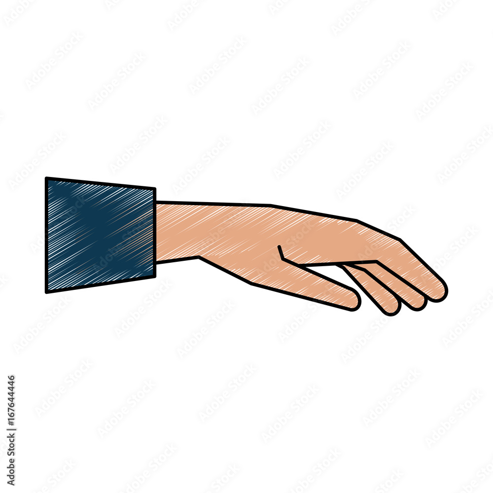 open hand facing down sideview icon image vector illustration design hand colored style open hand facing down sideview icon image vector illustration design hand colored style