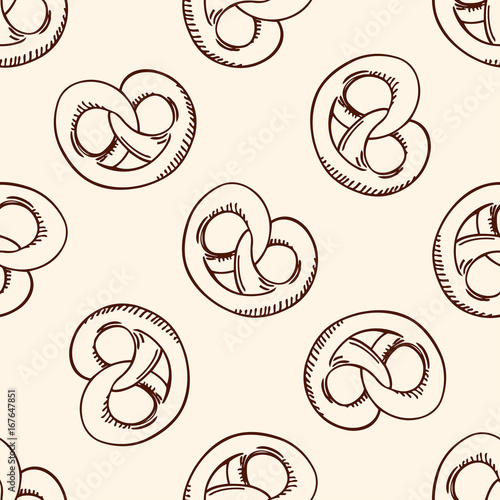 Pattern with sweet pretzel