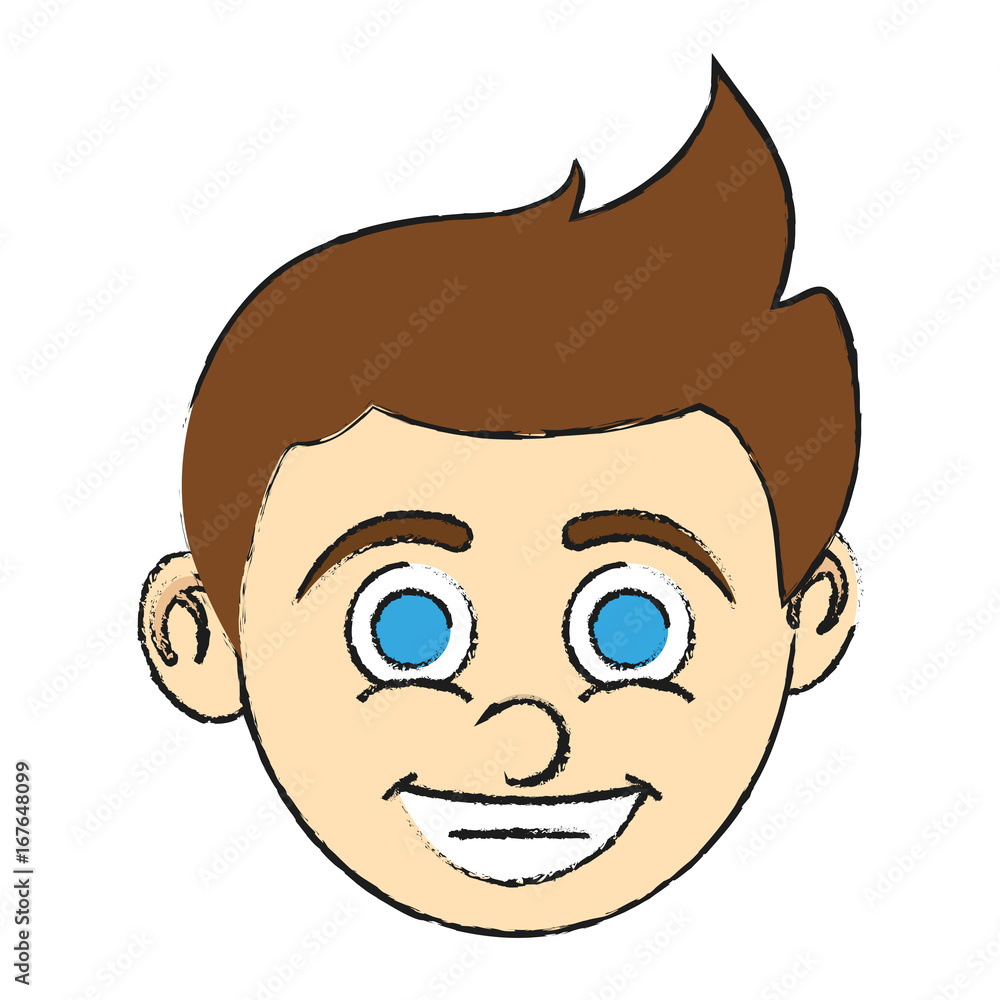 boy blue eyes happy child icon image vector illustration design boy blue eyes happy child icon image vector illustration design