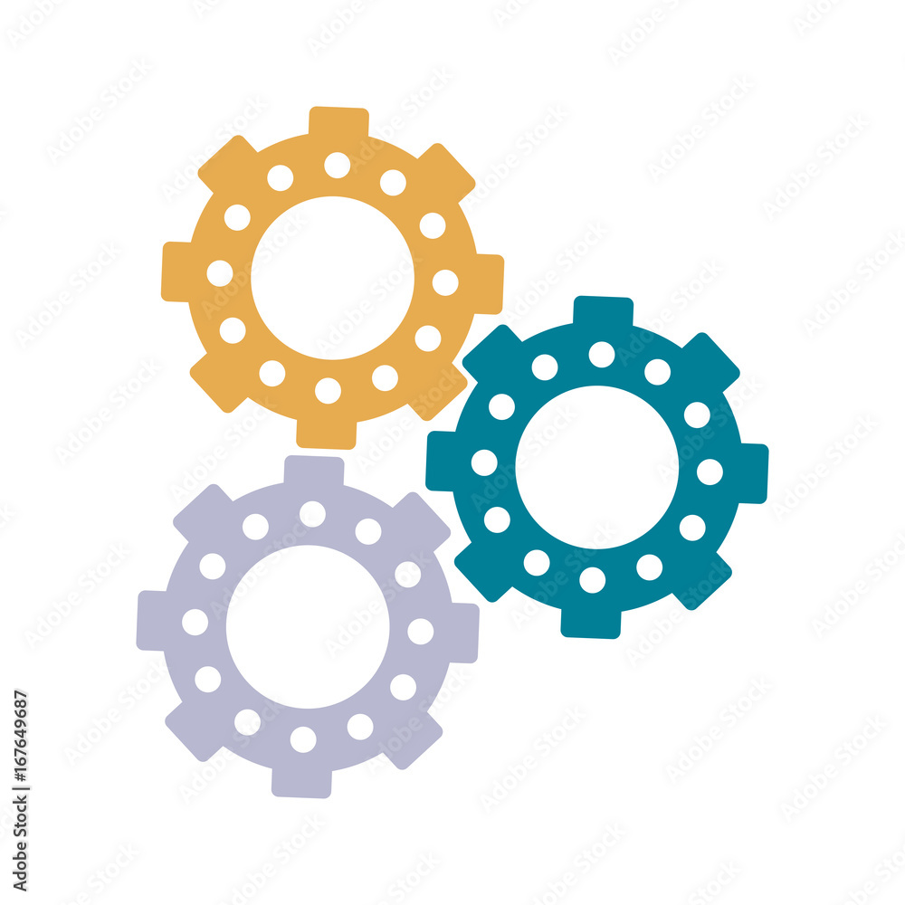 three gears icon image vector illustration design three gears icon image vector illustration design
