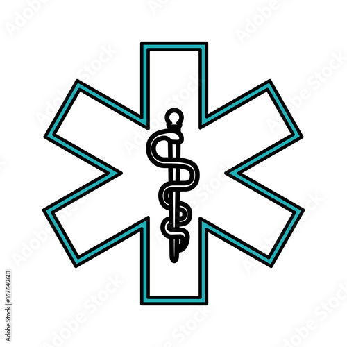 asclepius rod healthcare icon image vector illustration design 