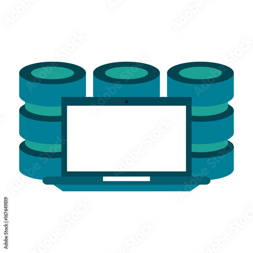 databases web hosting icon image vector illustration design 