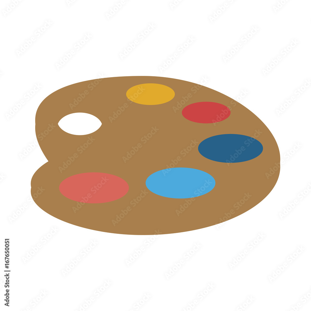 Fototapeta premium paint palette icon image vector illustration design