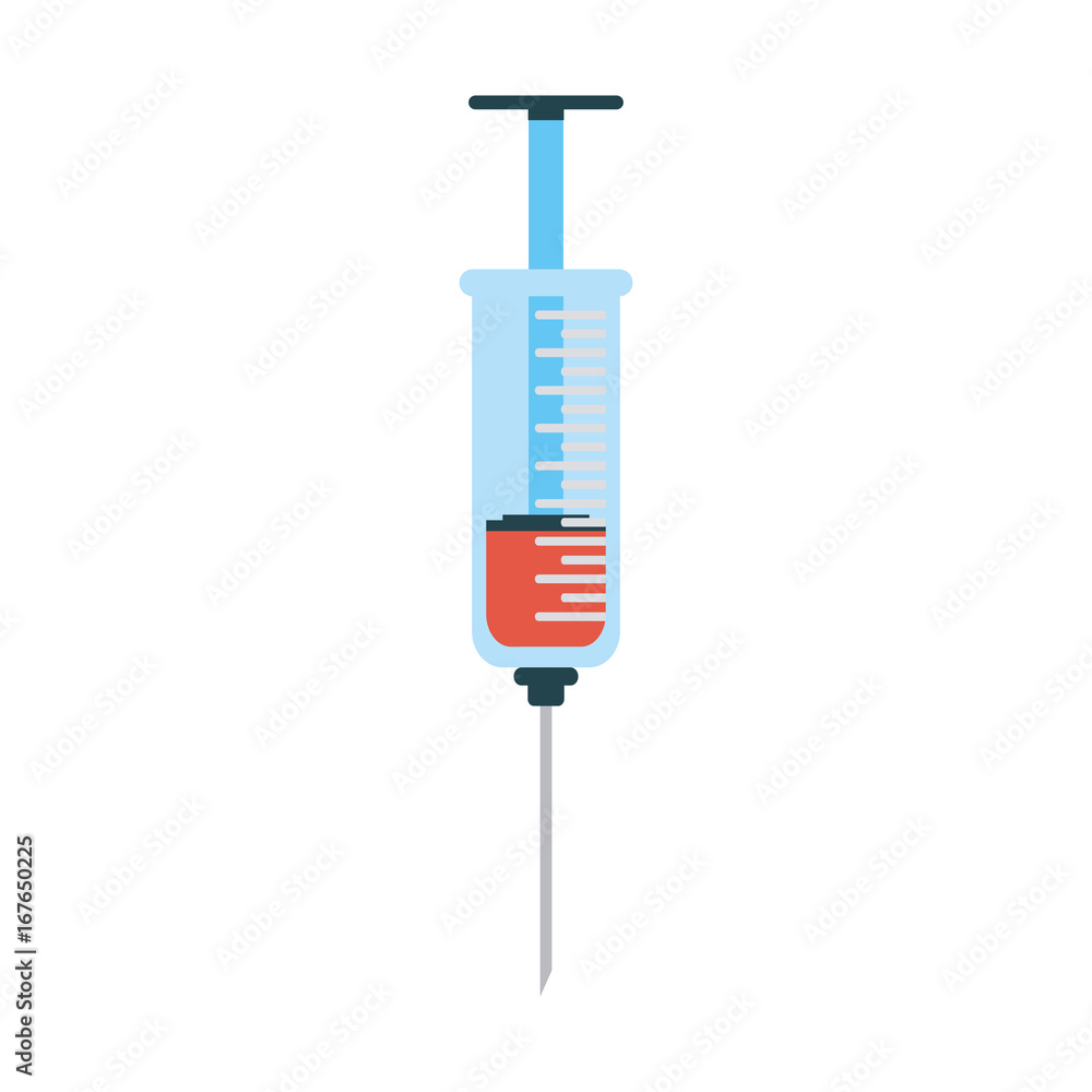 syringe with red fluid healthcare icon image vector illustration design syringe with red fluid healthcare icon image vector illustration design