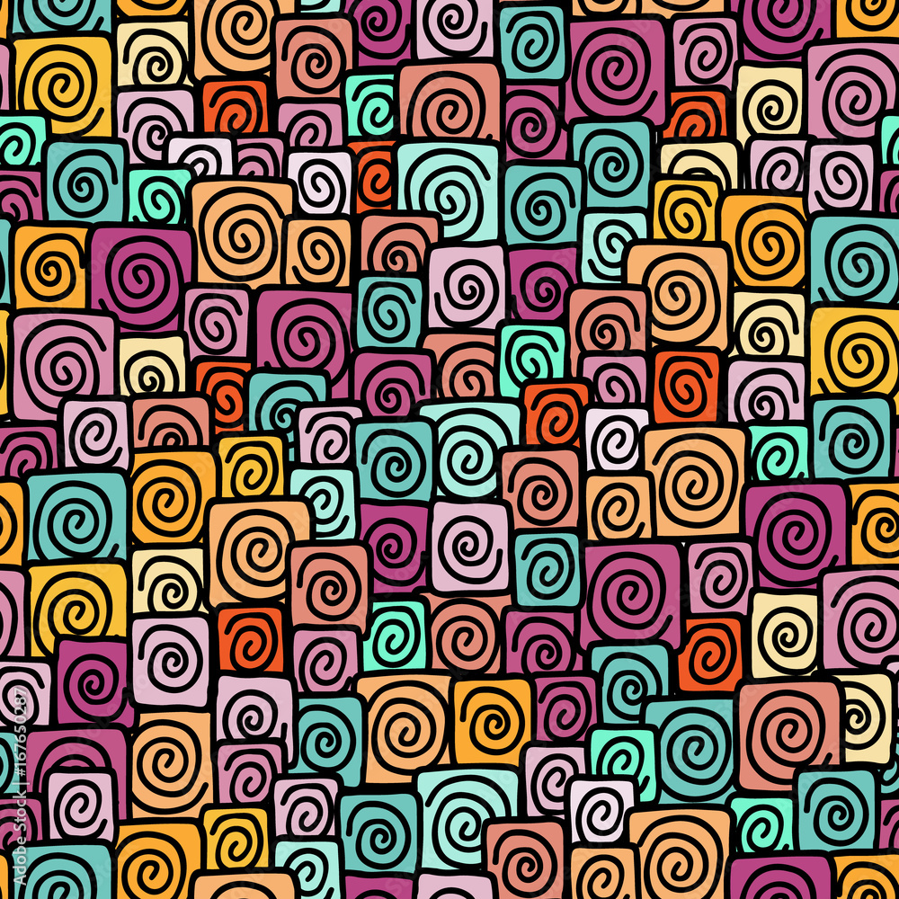 vector seamless doodle pattern