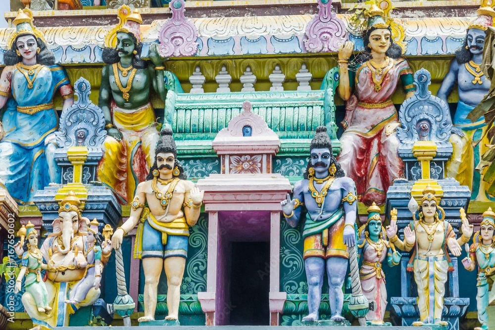 Facade Hindu temple Sri Lanka