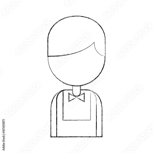 Casino dealer avatar character vector illustration design