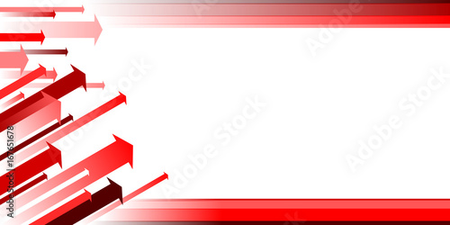 Flèches Bandes Abstrait Rouge