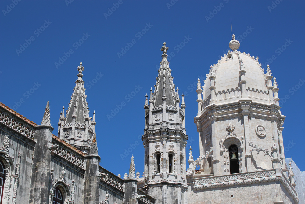 Dome and spires of the Jeronimos Monastery