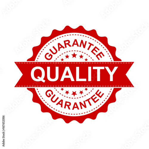 Guarantee grunge rubber stamp. Vector illustration on white background. Business concept quality stamp pictogram.