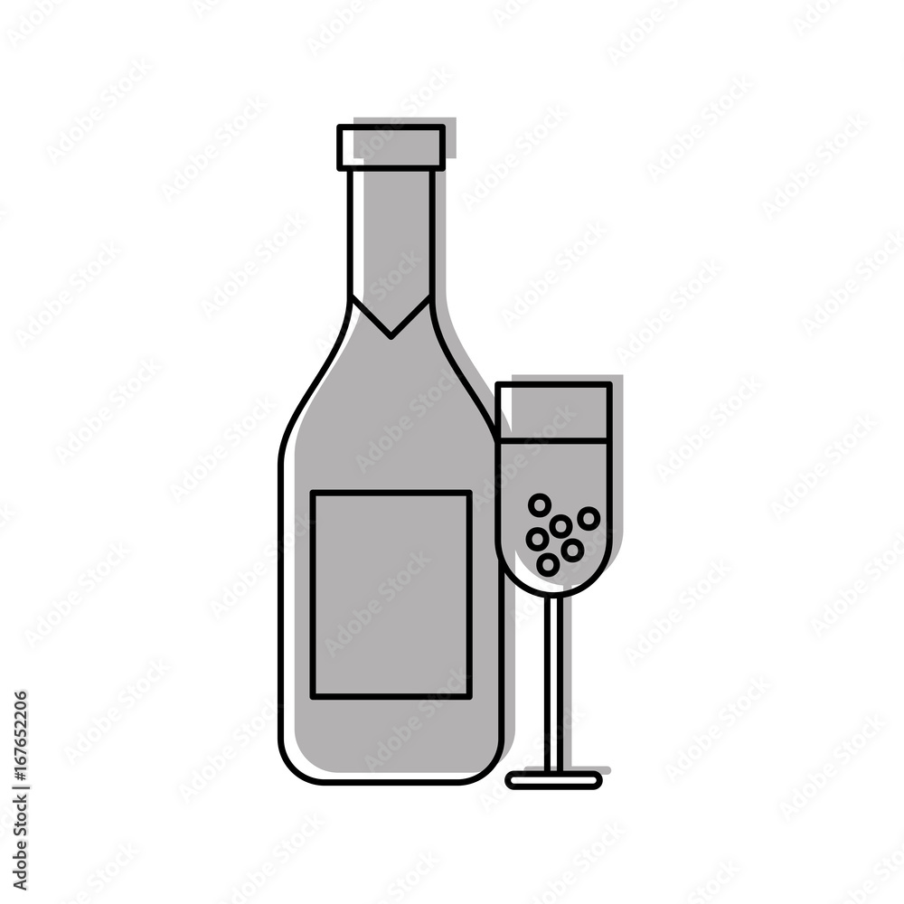 wine bottle and cup vector illustration design wine bottle and cup vector illustration design