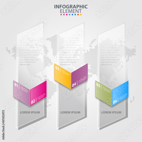 Business Infographics transparancy design elements illustration